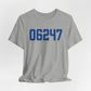 06247 Hampton Connecticut Zip Code Unisex Jersey Short Sleeve T-Shirt