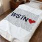 Weston Love Velveteen Plush Blanket