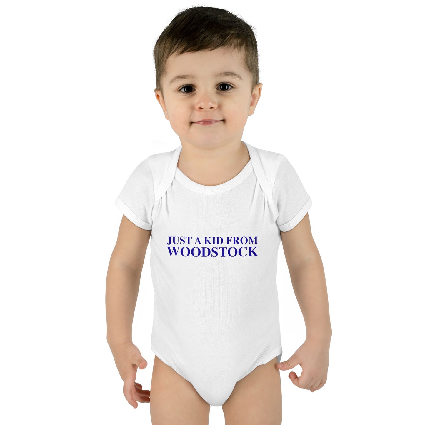 Just a kid from Woodstock Infant Baby Rib Bodysuit