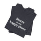 Storrs Is My Happy Place Unisex Jersey Short Sleeve T-Shirt