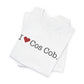 I Heart Cos Cob. Unisex Jersey Short Sleeve T-Shirt