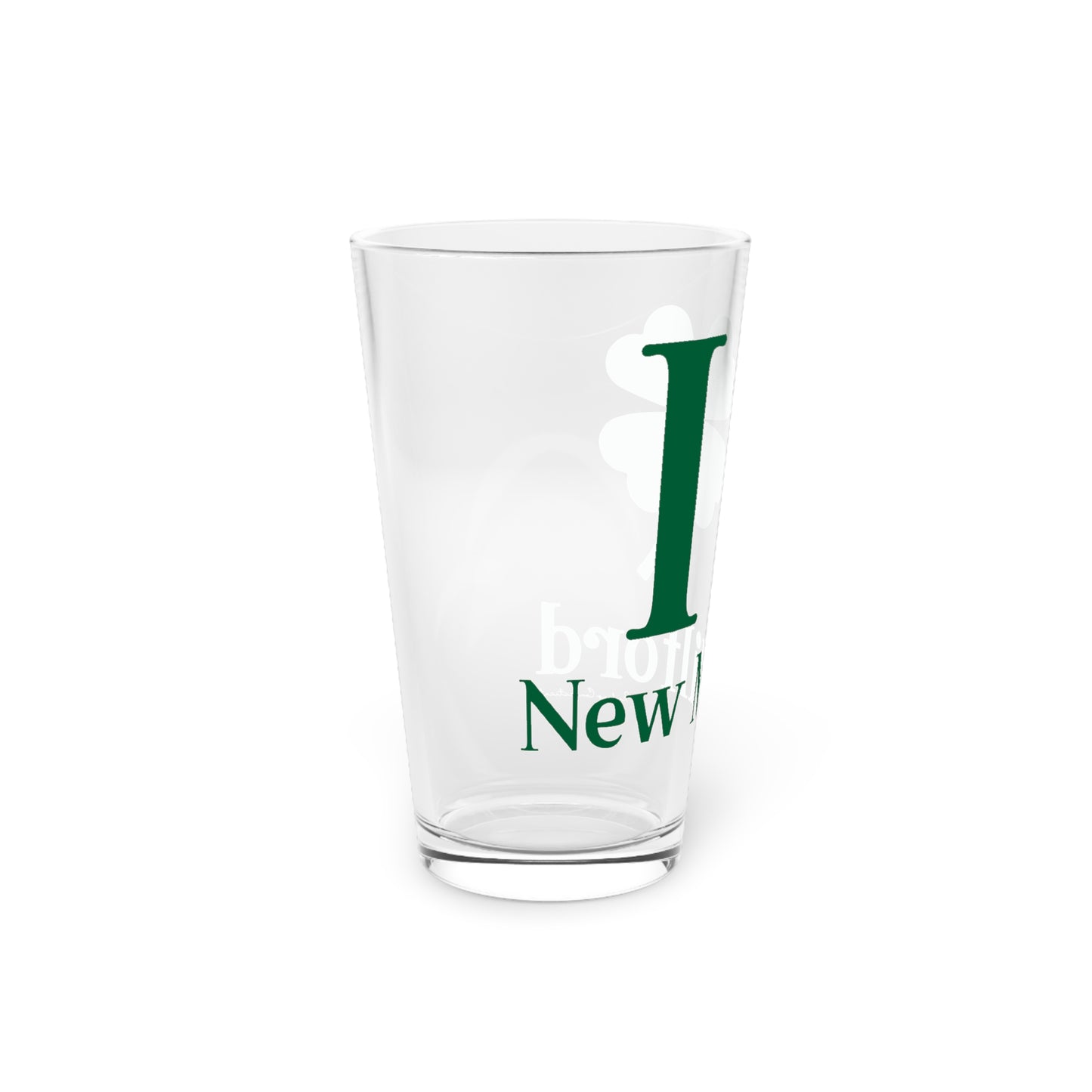 I Clover New Milford Pint Glass, 16oz