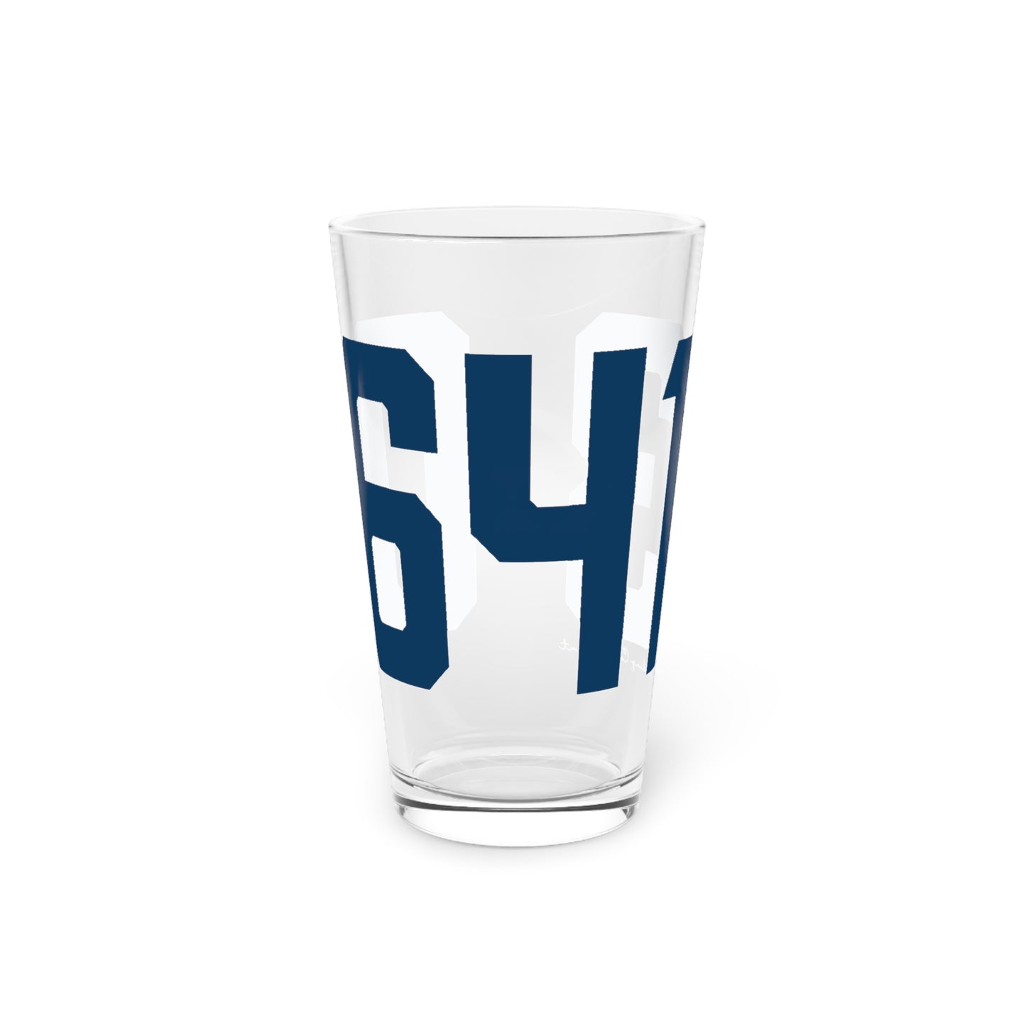 06413 Clinton Connecticut Zip Code Pint Glass, 16oz