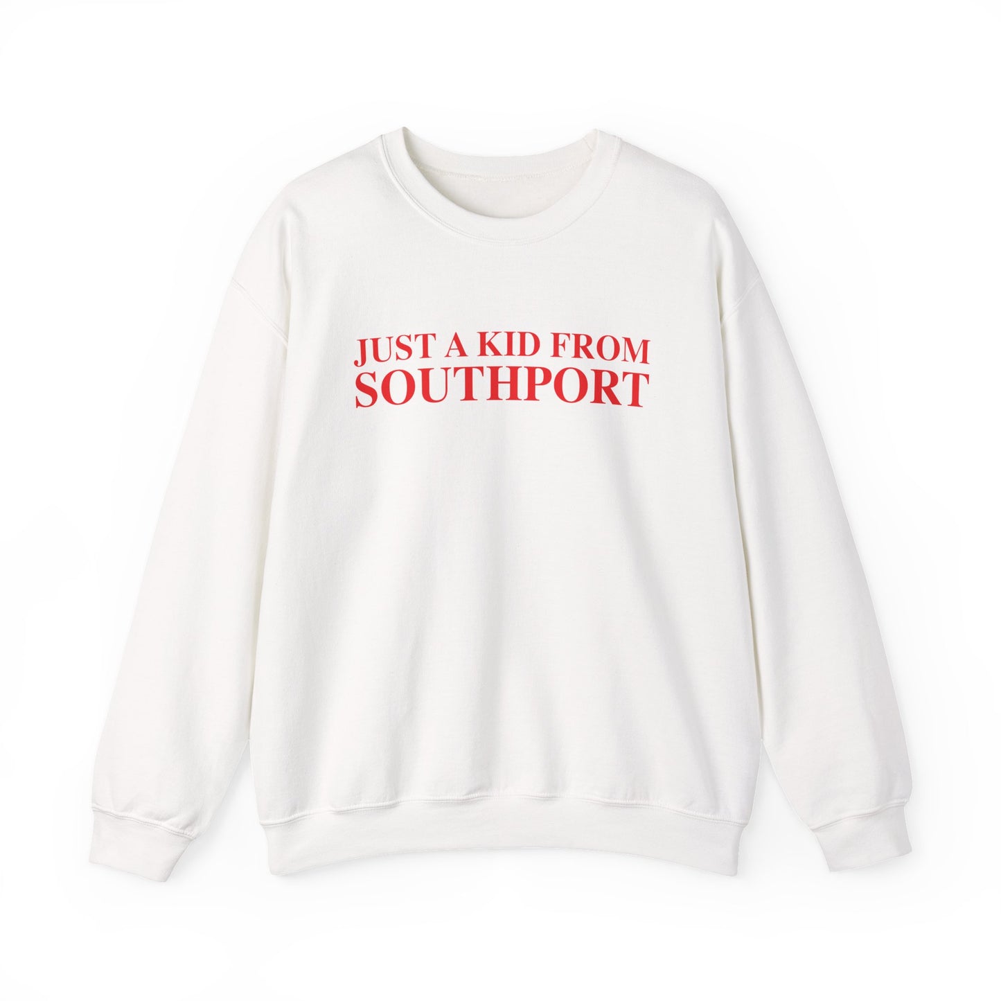 Just a kid from Southport Unisex Heavy Blend™ Crewneck Sweatshirt
