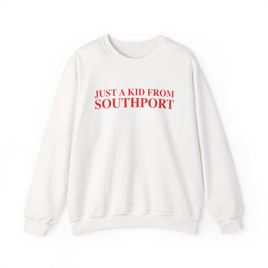Just a kid from Southport Unisex Heavy Blend™ Crewneck Sweatshirt