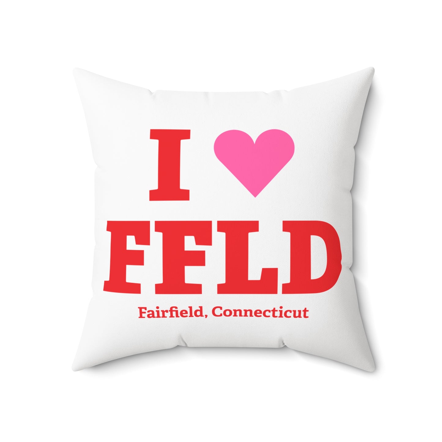 I Heart FFLD Spun Polyester Square Pillow