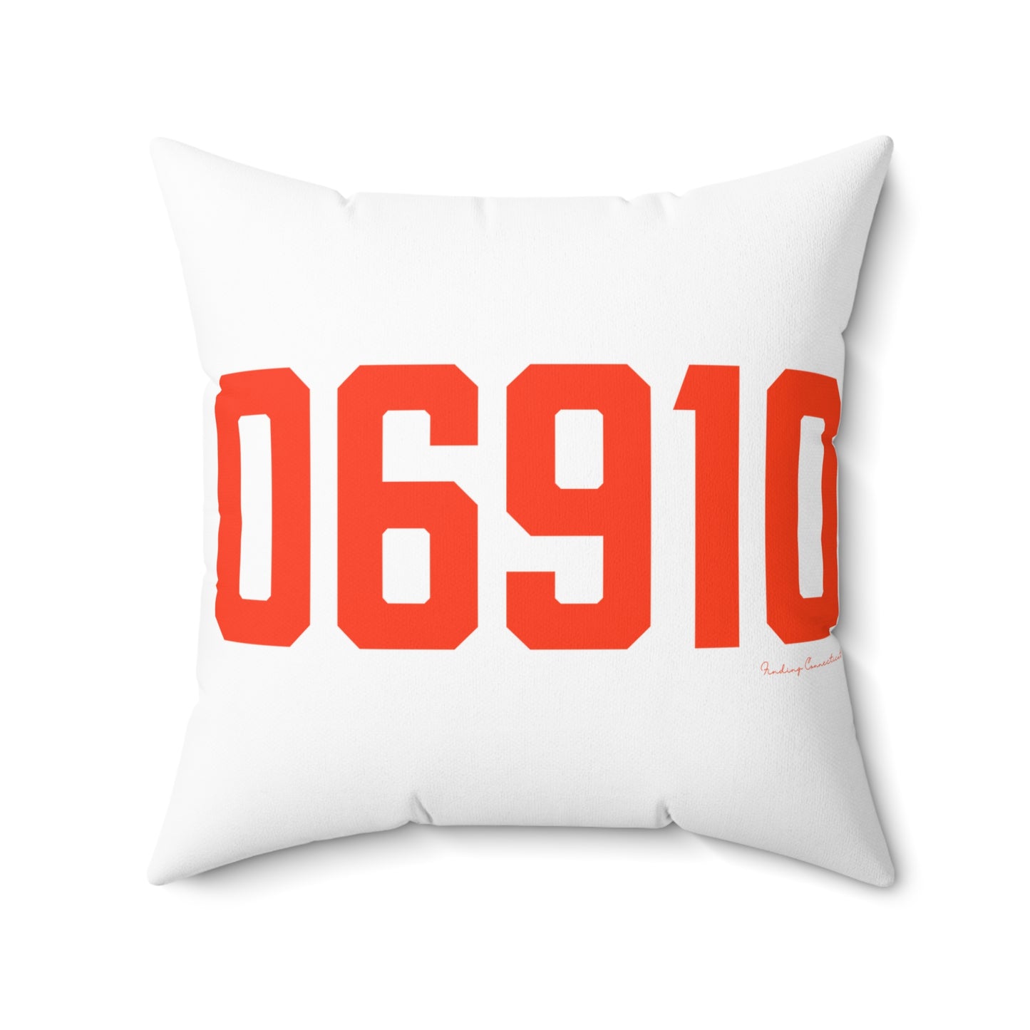 06910 Stamford Connecticut Zip Code Spun Polyester Square Pillow
