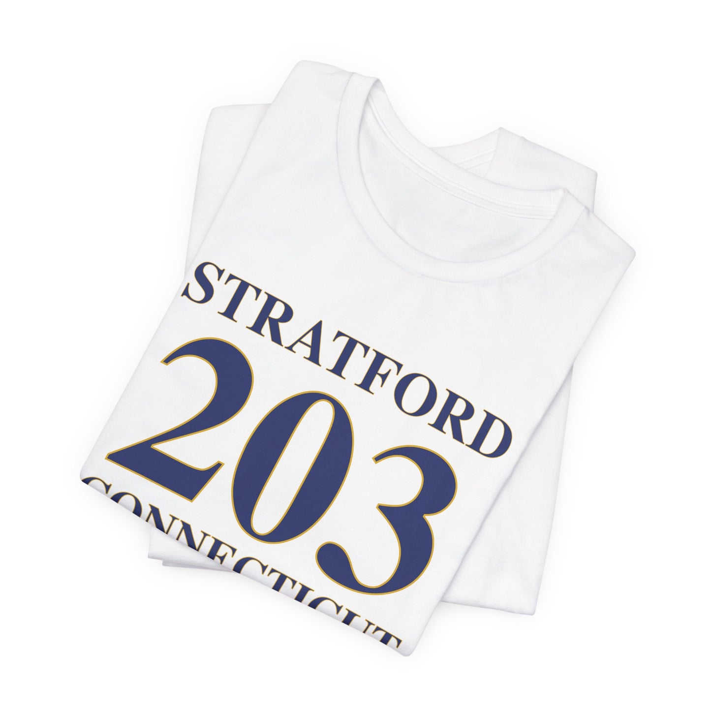 Stratford 203 Connecticut Unisex Jersey Short Sleeve Tee