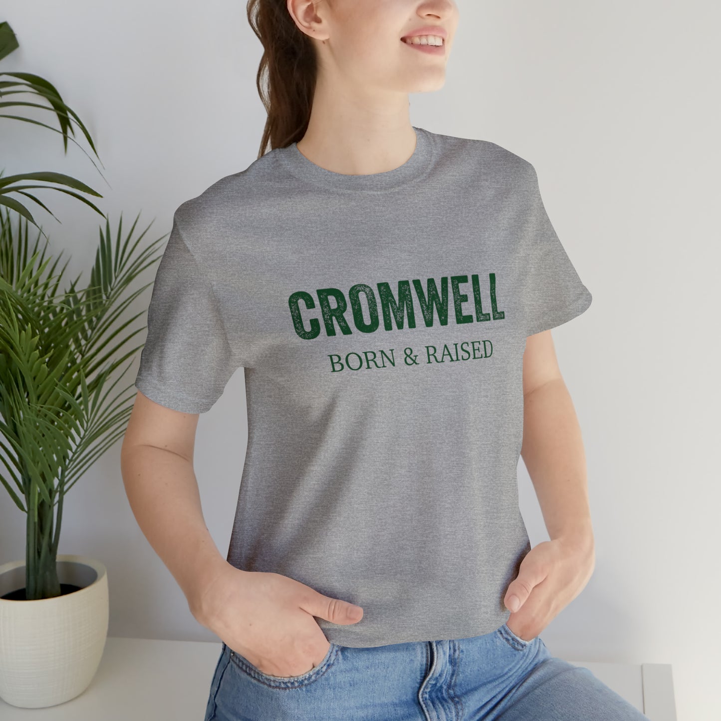 Cromwell Born & Raised Unisex Jersey Short Sleeve T-Shirt