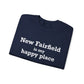 New Fairfield Is My Happy Place Unisex Heavy Blend™ Crewneck Sweatshirt