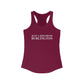 Just a kid from Burlington Women's Ideal Racerback Tank Top