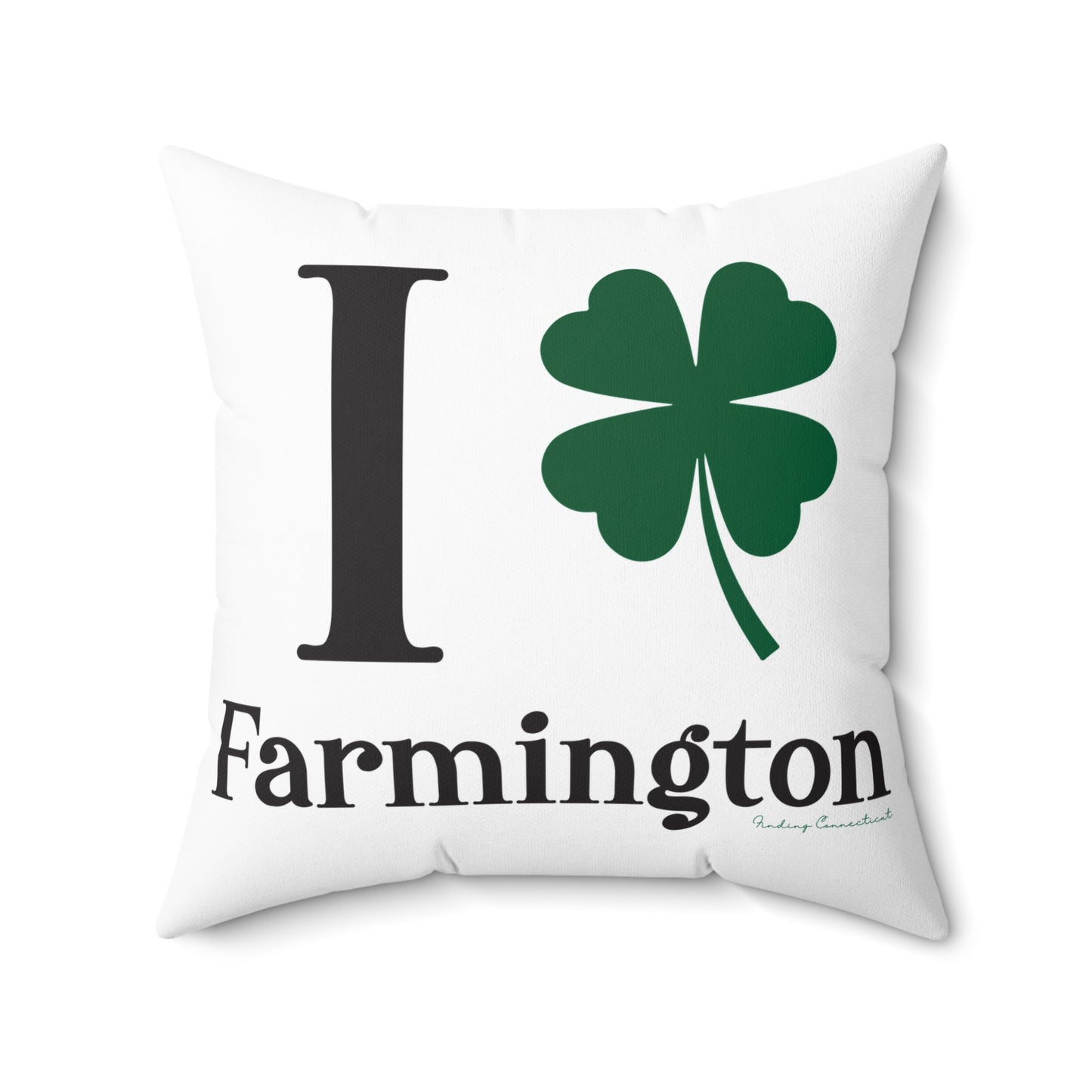 I Clover Farmington Spun Polyester Square Pillow