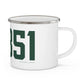06851 Norwalk Connecticut Zip Code Enamel Camping Mug