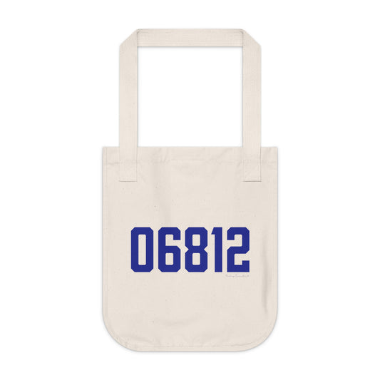 06812 New Fairfield Connecticut Zip Code Organic Canvas Tote Bag