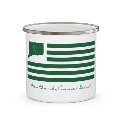 Hartland Connecticut St. Patrick’s Day Flag Enamel Camping Mug