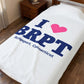 I Heart BRPT Velveteen Plush Blanket