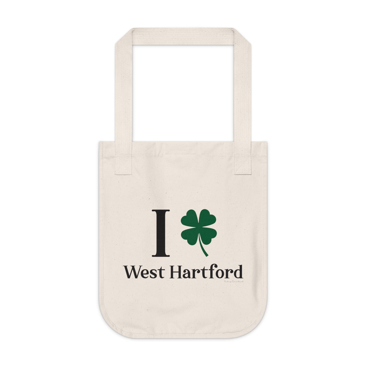 I Clover West Hartford Organic Canvas Tote Bag