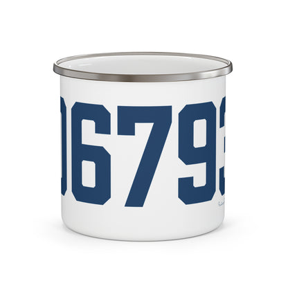 06793 Washington Connecticut Zip Code Enamel Camping Mug
