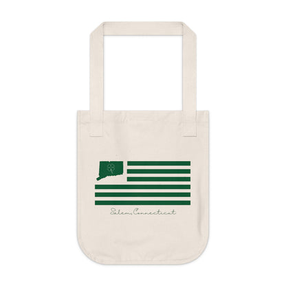 Salem Connecticut St. Patrick’s Day Flag Organic Canvas Tote Bag