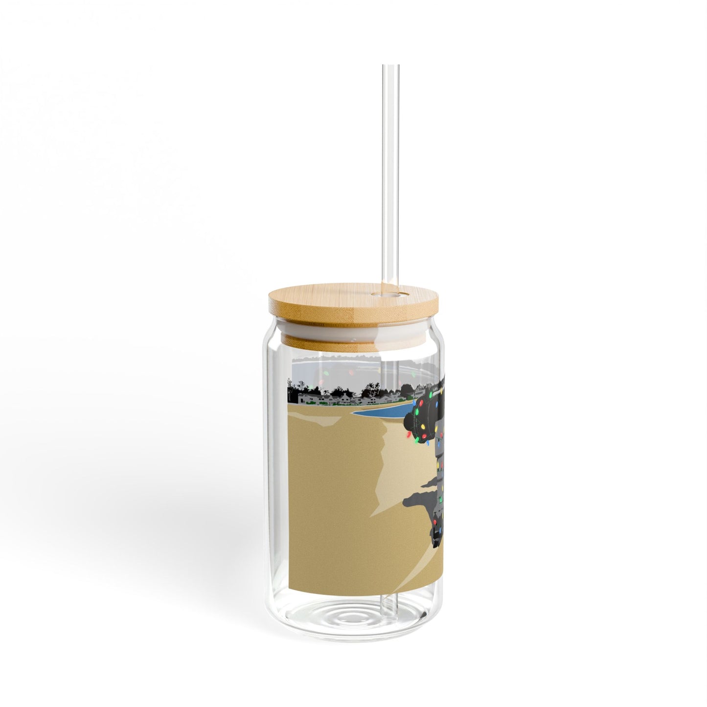 Compo Cannon Lights Sipper Glass, 16oz