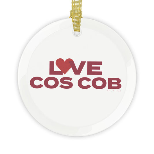 Love Cos Cob Glass Ornaments