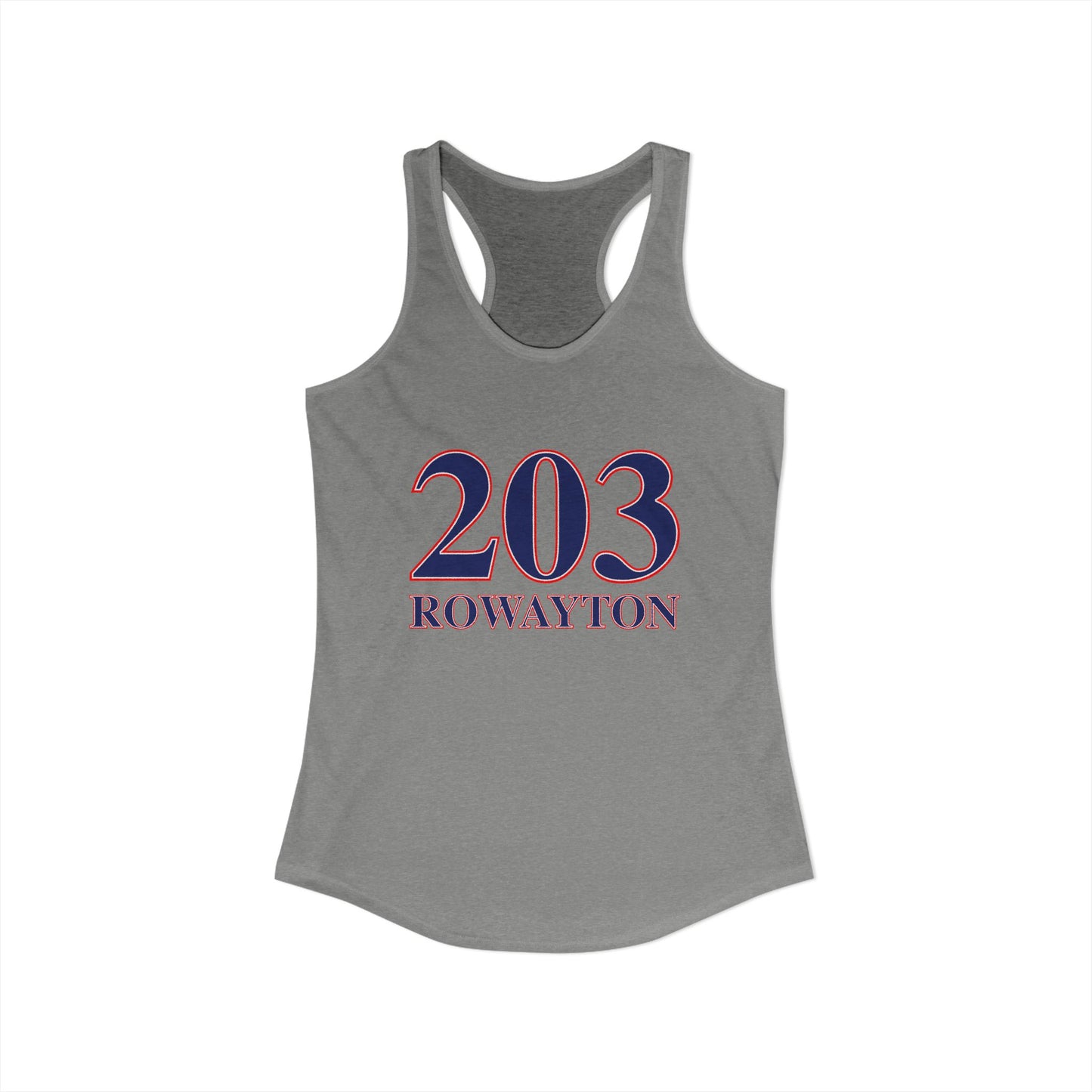 203 Rowayton Red, White & Blue Women's Ideal Racerback Tank Top