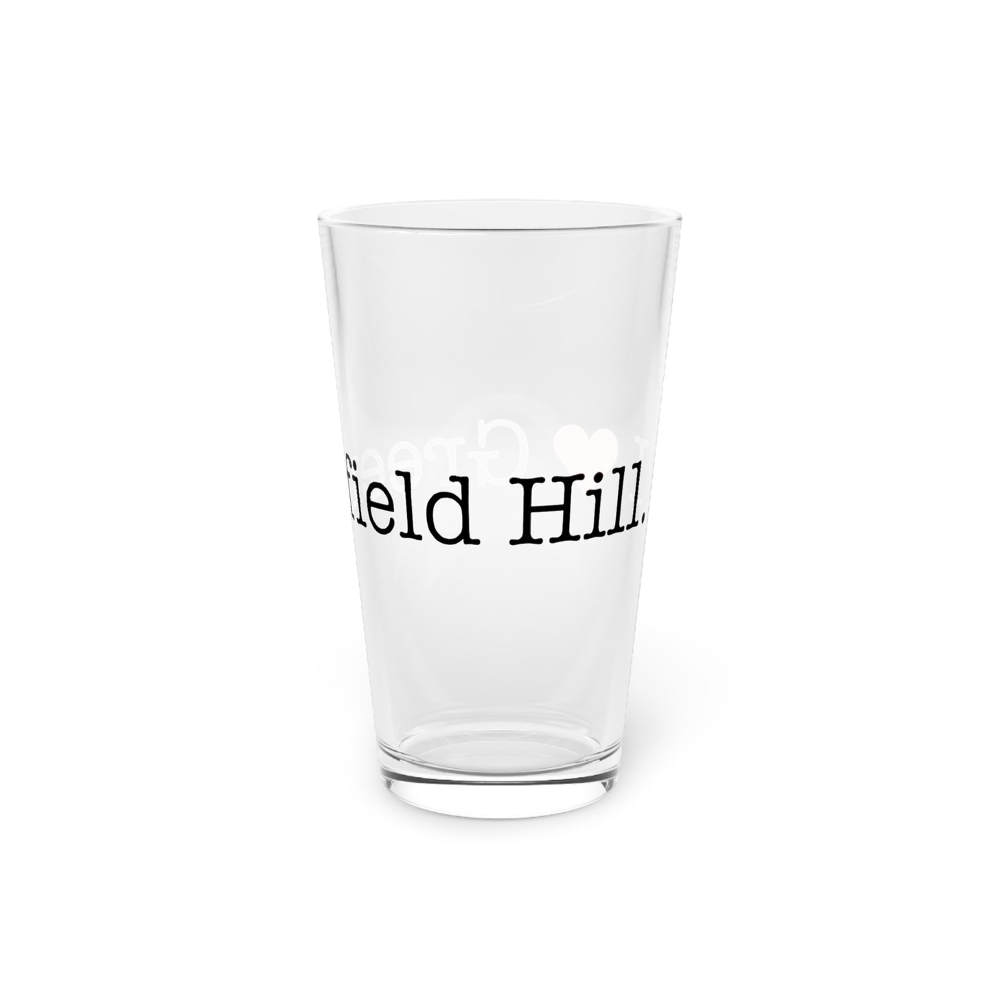 I Heart Greenfield Hill. Pint Glass, 16oz