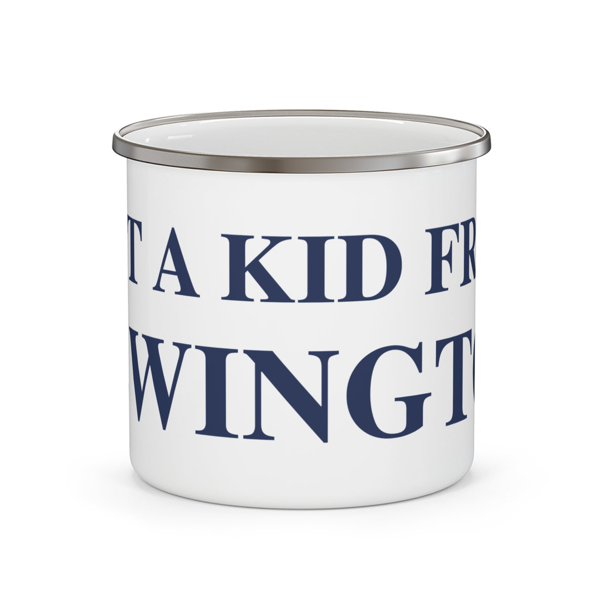 Just a kid from Newington Enamel Camping Mug