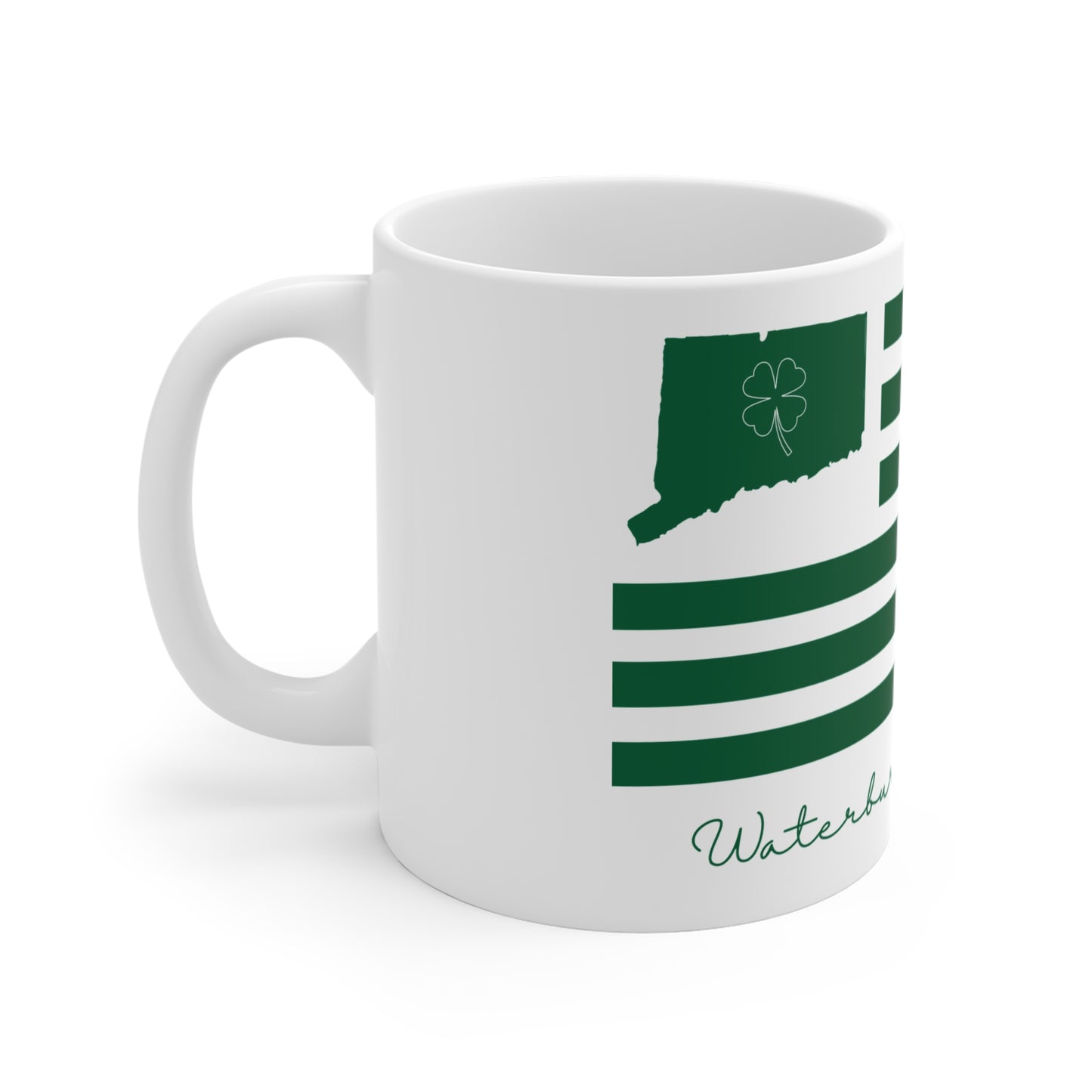 Waterbury Connecticut St. Patrick’s Day Flag Mug 11oz