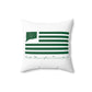 North Stonington Connecticut St. Patrick’s Day Flag Spun Polyester Square Pillow
