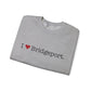 I Heart Bridgeport. Unisex Heavy Blend™ Crewneck Sweatshirt