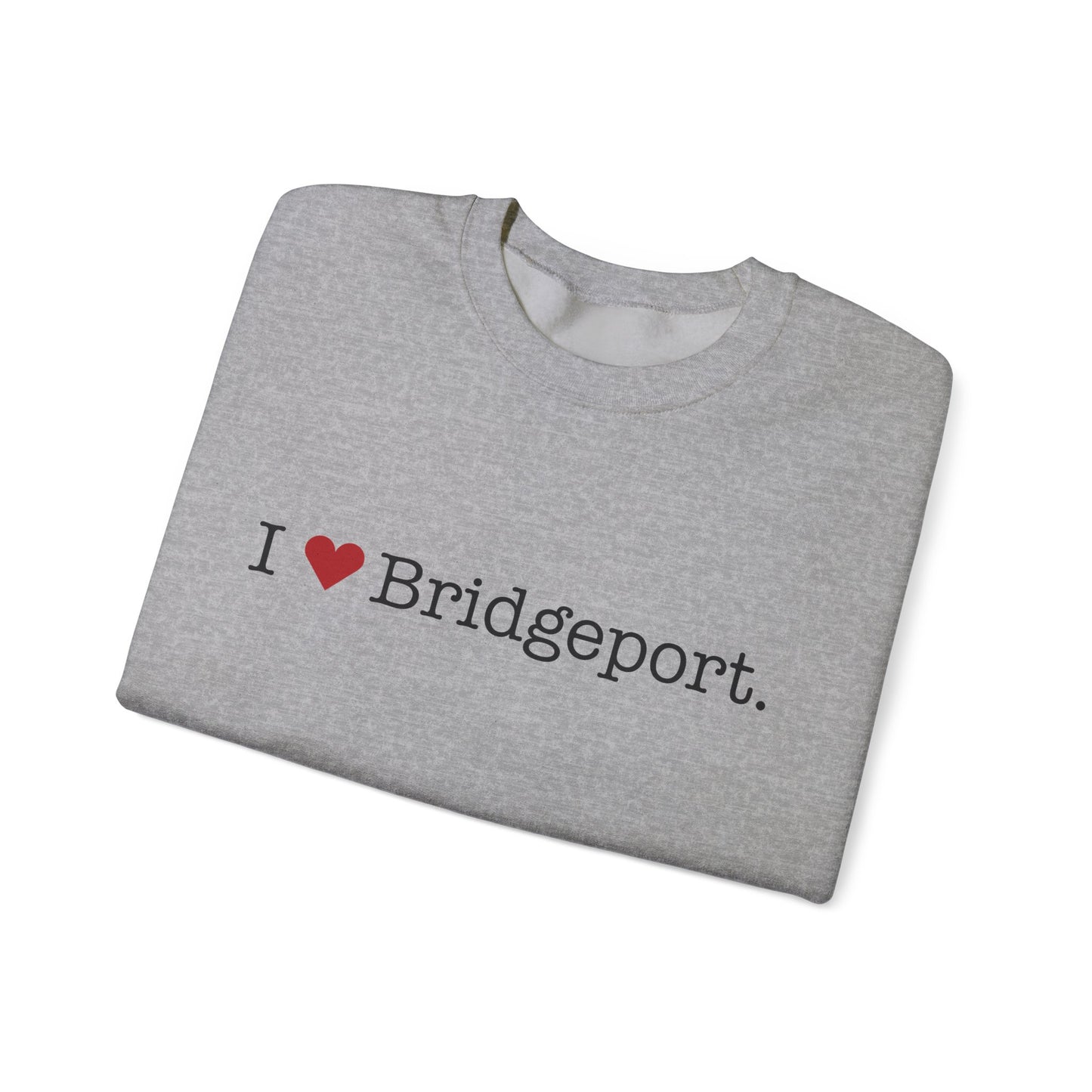 I Heart Bridgeport. Unisex Heavy Blend™ Crewneck Sweatshirt