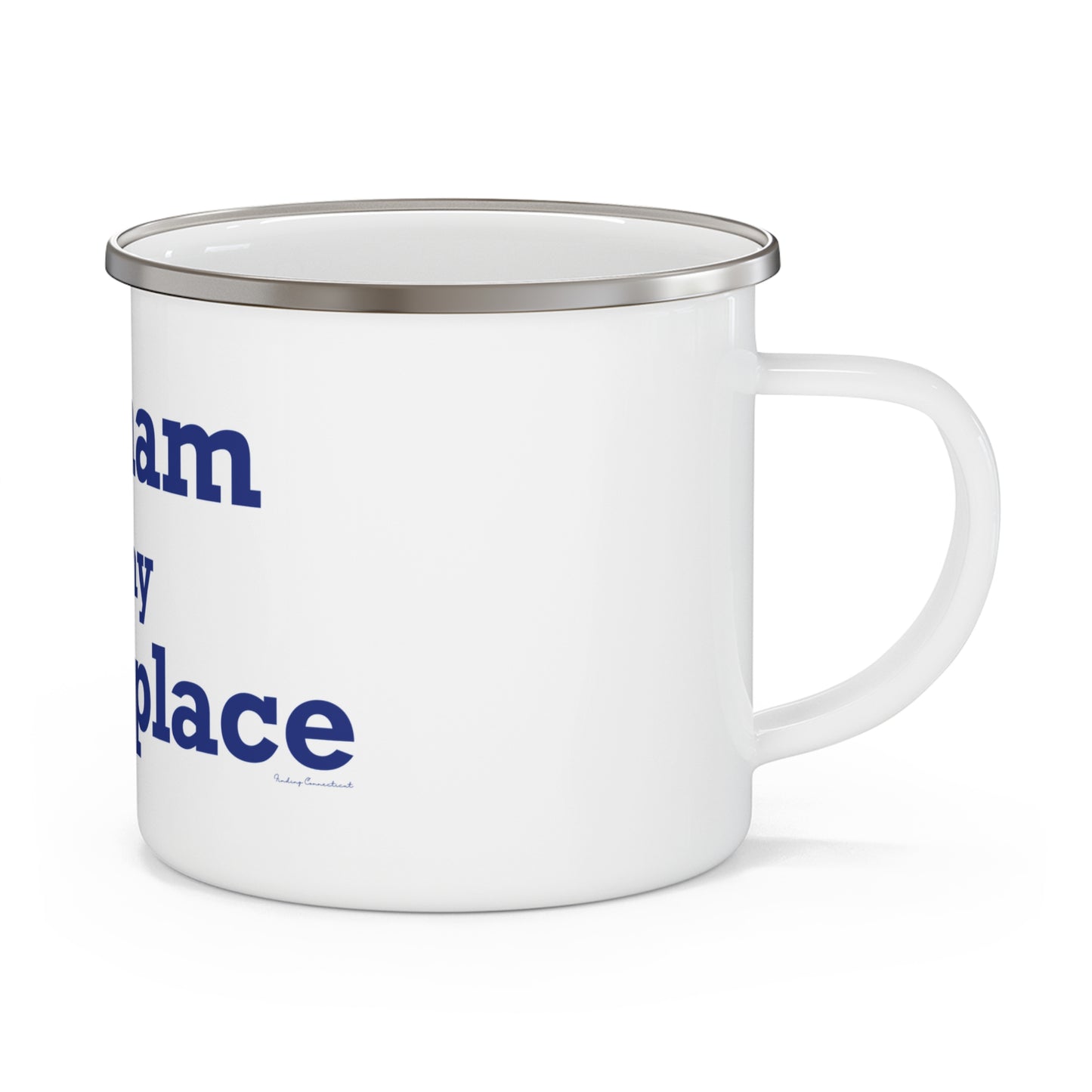 Durham is My Happy Place Enamel Camping Mug