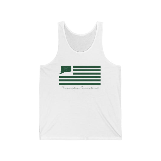 Farmington Connecticut St Patrick’s Day Flag Unisex Jersey Tank Top