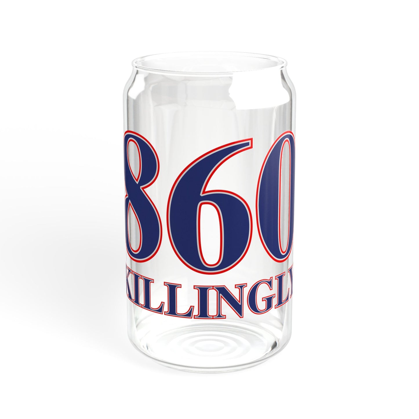 860 Killingly Red, White & Blue Sipper Glass, 16oz