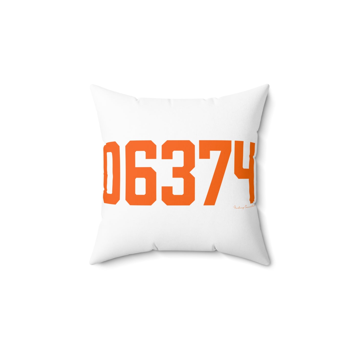 06374 Plainfield Connecticut Zip Code Spun Polyester Square Pillow