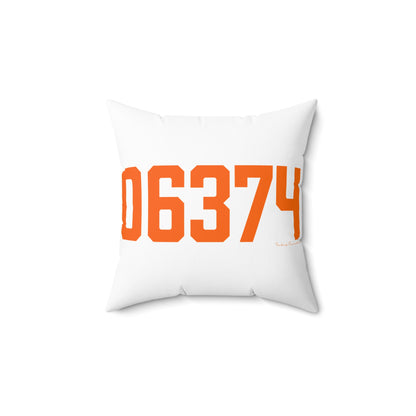 06374 Plainfield Connecticut Zip Code Spun Polyester Square Pillow
