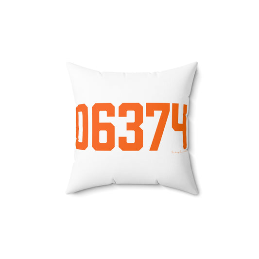 06374 Plainfield Connecticut Zip Code Spun Polyester Square Pillow