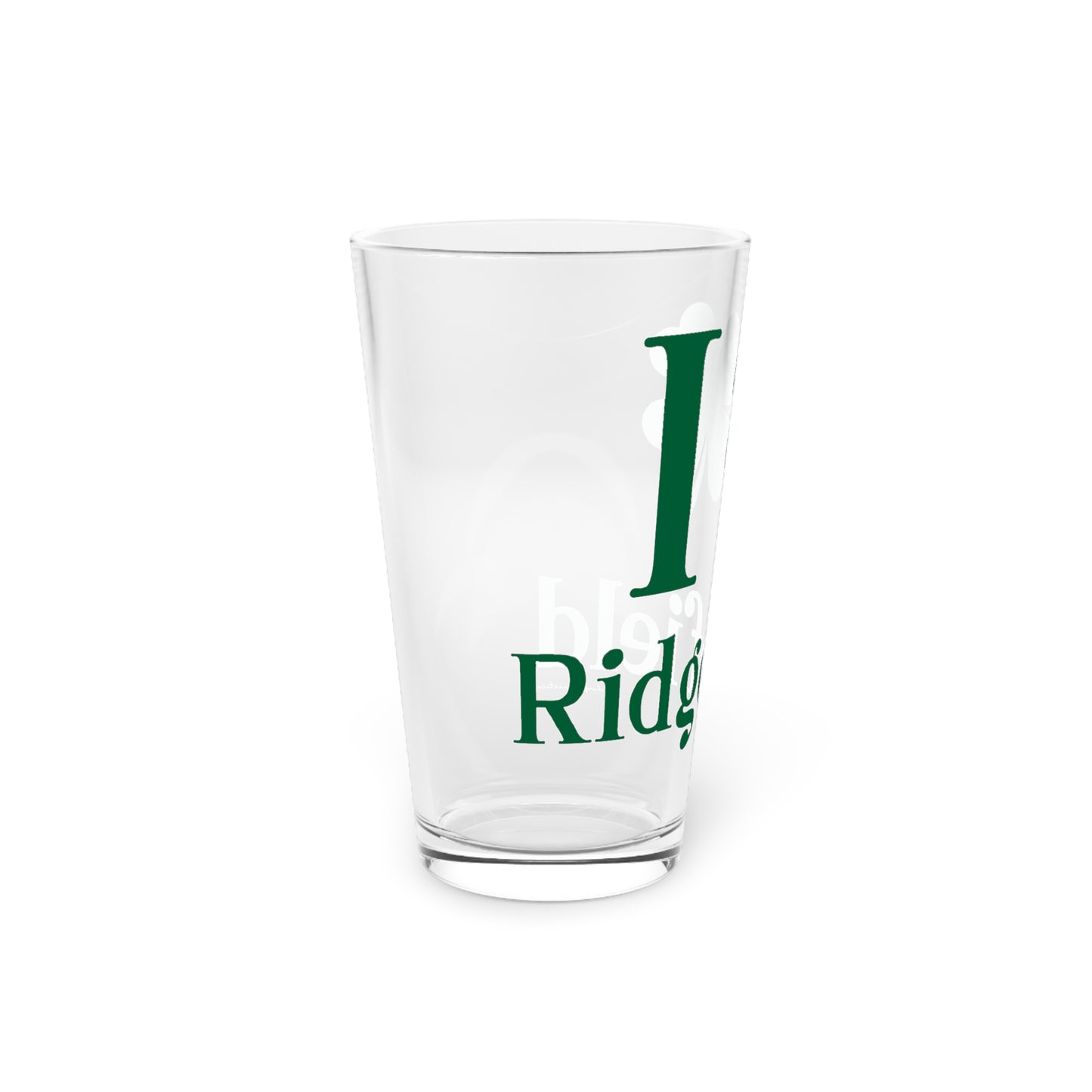 I Clover Ridgefield Pint Glass, 16oz