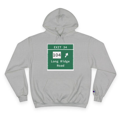 Vintage Merritt Parkway Exit 34 Sign Champion Hoodie