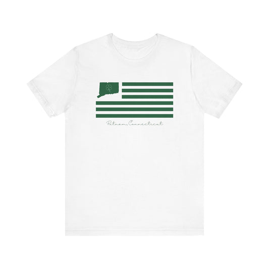 Putnam Connecticut St. Patrick’s Day Flag Unisex Jersey Short Sleeve T-Shirt