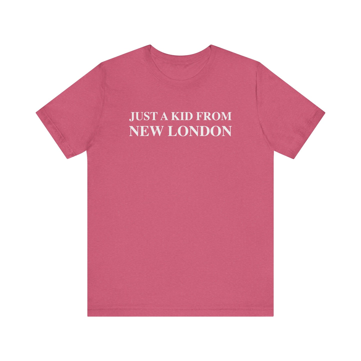 Just a kid from New London Unisex Jersey Short Sleeve Tee