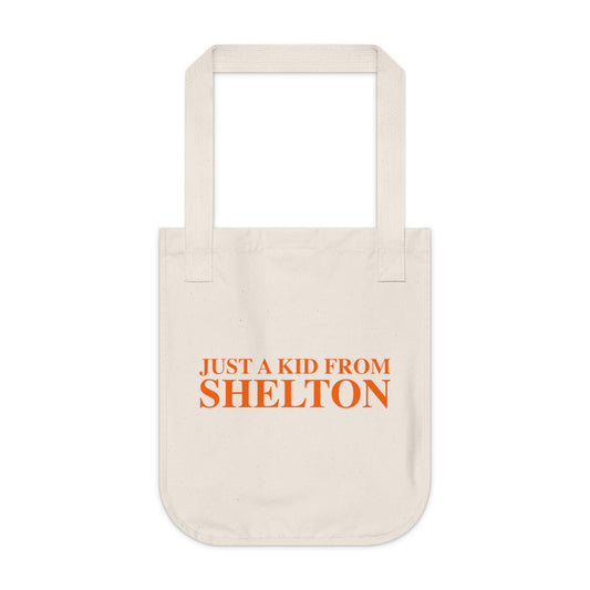 Just a kid from Shelton Organic Canvas Tote Bag