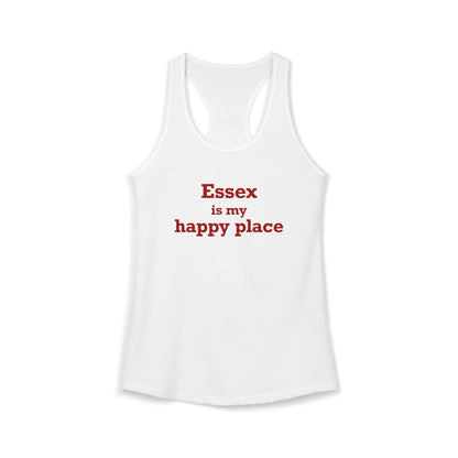 Essex is My Happy Place Women's Ideal Racerback Tank Top