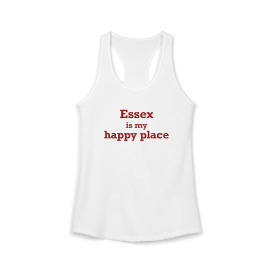 Essex is My Happy Place Women's Ideal Racerback Tank Top