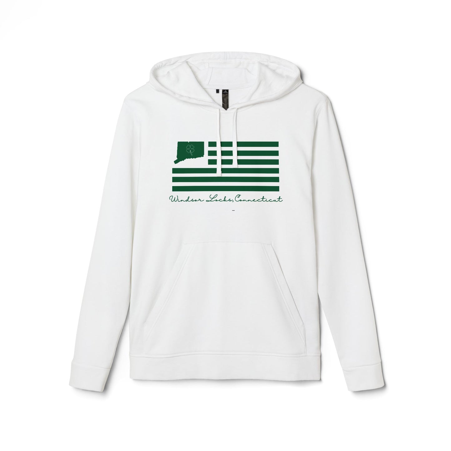 Windsor Locks Connecticut St. Patrick’s Day Flag adidas Unisex Fleece Hoodie