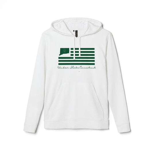 Windsor Locks Connecticut St. Patrick’s Day Flag adidas Unisex Fleece Hoodie