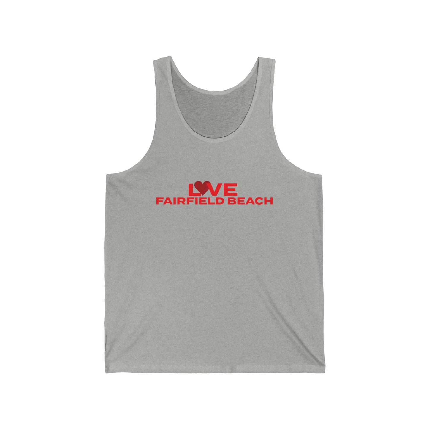 Love Fairfield Beach Unisex Jersey Tank Top