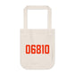06810 Danbury Connecticut Zip Code Organic Canvas Tote Bag