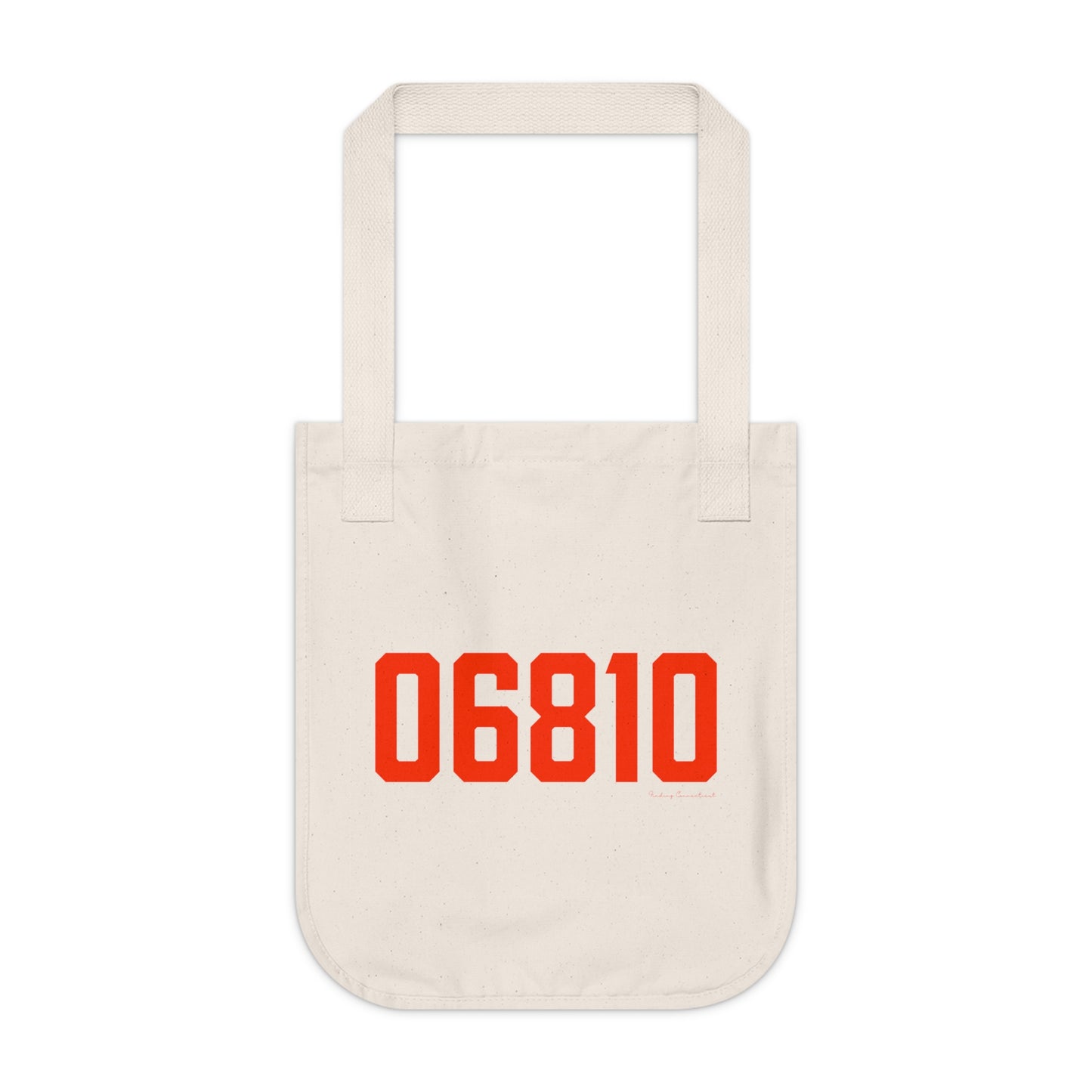 06810 Danbury Connecticut Zip Code Organic Canvas Tote Bag